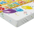 thumbnail image 2 of Ambesonne Festival Fitted Sheet, Vivid Birthday Balloon, California King, Multicolor, 2 of 3