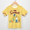 thumbnail image 3 of Simpsons Kid Shirts Unisex Casual Tops 3D Print Graphic Tees Short Sleeve T Shirts for Boys Girls 110CM, 3 of 8