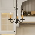 thumbnail image 3 of Livex Lighting Heritage Mini Chandelier in Black, 3 of 12