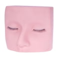 thumbnail image 1 of Cabeza de maniquí de pestañas, cabeza plana de cara, silicona con 3 capas de pestañas oculares de cosmetología práctica de muñecas para extensión de, 1 of 8