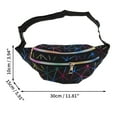 thumbnail image 3 of Unique Bargains 1 Pc Stylish Sports Waist Bag Triangle Fanny Pack for Sports Black, 3 of 6