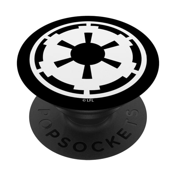 PopGrip PopSockets Blanco y Negro con Emblema del Imperio de Star Wars