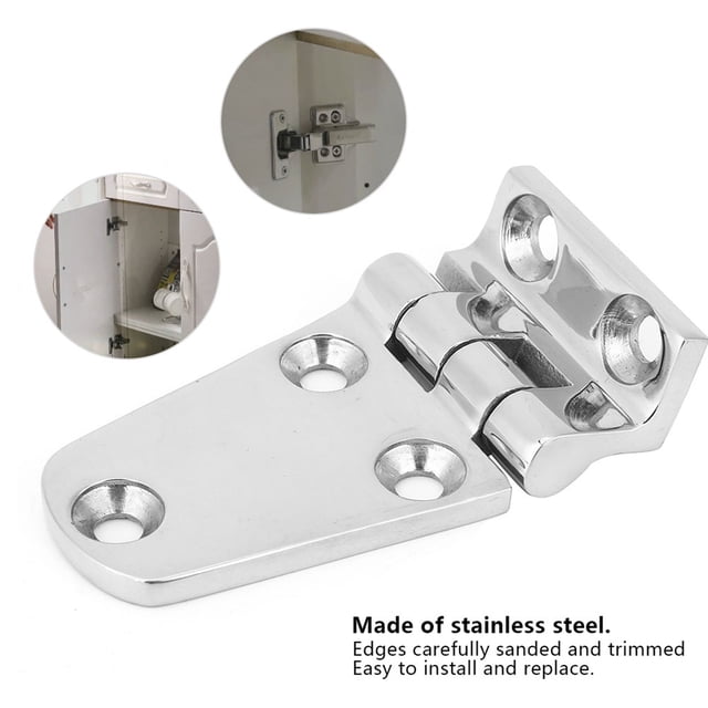 Stainless Steel 316 Hinge Hardware Accessory Mirror PolishedSmooth Edge Cabinet Installation for Home