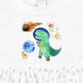 thumbnail image 4 of Inktastic Tyrannosaurus Rex Vs. Meteor Fun Space Dinosaur Girls Baby Dress, 4 of 5
