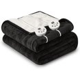 thumbnail image 1 of Heat Blanket \uDx\uD Throw Soft Flannel & Sherpa Reversible Electric Blanket with Heat Settings Timer Setting and Hours Auto-Shut Off, 1 of 7
