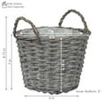 thumbnail image 4 of Sunnydaze 8" x 8" x 8.75" Willow Wicker Indoor Planter Basket Set with Liners 5-Count, 4 of 9