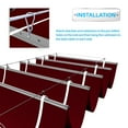 thumbnail image 5 of DEXS Spacious Retractable Canopy Cover Awning, Outdoor Shade Wire Solution for Roofing, Yard, and Patio, Waterproof and Durable, UV-Resistant, Easy to Install and Operate Red3'x12', 5 of 7