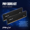 thumbnail image 2 of PNY Low Profile 32GB (2x16GB) DDR5 RAM 5600MHz (PC5-44800) - CL46, 1.1V - Desktop Memory Kit, 2 of 12