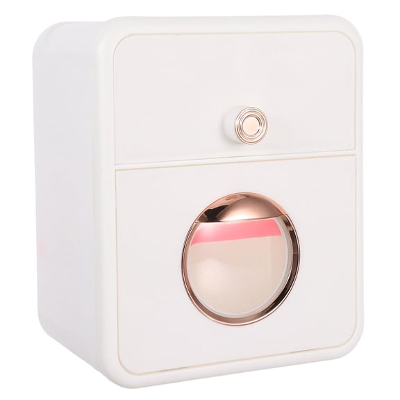 TABLZONE White Waterproof Toilet Paper Holder with Cover and Storage Drawer, Wall Mounted Tissue Dispenser