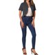 thumbnail image 2 of Blazer de trabajo para mujer INSPIRE CHIC con cuello chal, sin cuello, abierto y corto, talla XL, gris oscuro, 2 of 6