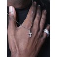 thumbnail image 2 of Full Diamond Cross Pendant Necklace Men's And Women's Clavicle Chain, 2 of 2