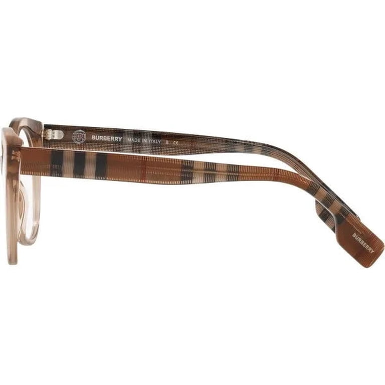 Burberry BE 2356 Plastic Womens Round Eyeglasses Brown 49mm  display picture 1