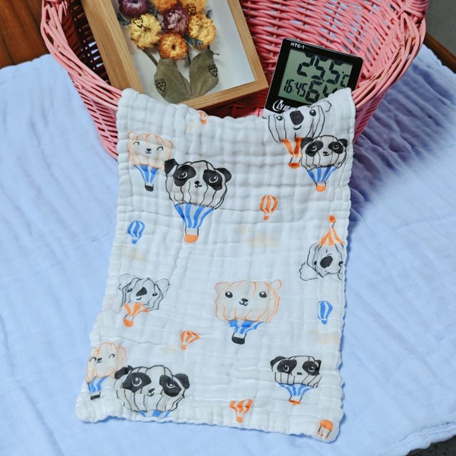 Toalla de gasa cuadrada pequeña para bebé, de algodón puro de seis capas, para la cara, para niños