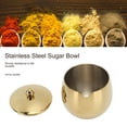 thumbnail image 3 of Stainless Steel Sugar Bowl, Sturdy Spice Tin Dishwasher Safe With Lid For Home, 3 of 7