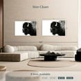 thumbnail image 3 of Elephant Stock Black Bison Wall Art - Horizontal Canvas Wall Art - Living Room Wall Decor - Animal Canvas - White And Black Decor - 48" x 32", 3 of 4