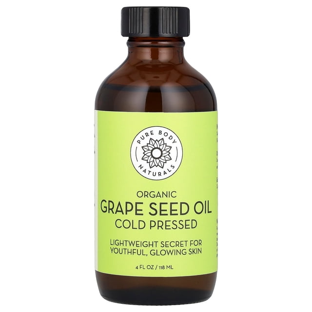 Aceite de semilla de uva Pure Body Naturals Organic 118 ml