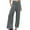 Grey, variant on WRXMIJNHGSA Clearance Gray Soft Leggings for Women Trousers Leg Solid Color Wide Women Loose High Waist Pants Women's Casual Pants Business Work Casual Pants