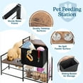 thumbnail image 7 of PETMAKER Elevated Dog Bowl Stand with Storage, Toy Bin Basket, and Bowls, 7 of 7