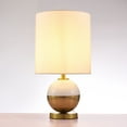 thumbnail image 5 of Pasargad Home Lauren Metal & Crystal Table Lamp Light in White/Clear, 5 of 5