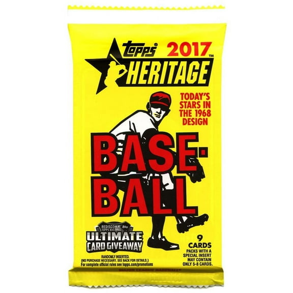 MLB 2017 Topps Heritage Baseball Cards 2017 Topps Heritage Trading Card Pack