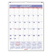At-A-Glance PM128 Ruled Daily Blocks Monthly Wall Calendar  January-December  8 x 11