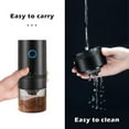 thumbnail image 4 of Electric Coffee Grinder Professional Ceramic Core Portable Electric Mill Easy Clean Fast Charging Blue Light Indicator Kitchen Accessory, 4 of 7