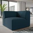 thumbnail image 3 of Modway Mingle Modern Style Polyester Fabric Sofa Corner Chair in Blue, 3 of 5