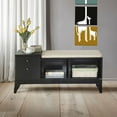 thumbnail image 6 of ACME Boyet Bench in Black and Fabric, 6 of 6