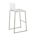thumbnail image 6 of LumiSource Stainless Steel, White PU Mara Barstool - Set of 2, 6 of 8