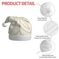 thumbnail image 4 of Salouo Elegant Gold Leaf Pattern for Adult Christmas Hat Xmas Holiday Hat Santa Hat for Women & Men Festive Headwear Accessories Fit for Christmas/ New Year/Holiday/Party,1PC, 4 of 6