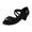 Black, variant on Dress Up Heels for Girls Sandals Little Kids Dress Shoes Princess Sandals Toddler Flower Wedding Party Shoes (Black,11.5)