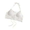 thumbnail image 3 of Sujetador de crochet para playa, sujetador de halter para mujer, ideal para actividades acuáticas en clubes y vacaciones., 3 of 8