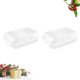 thumbnail image 2 of Caja de plástico para guardar zapatos (2 unidades), gruesa, antipolvo, transparente, grande, para hombres y mujeres (blanca), 2 of 6