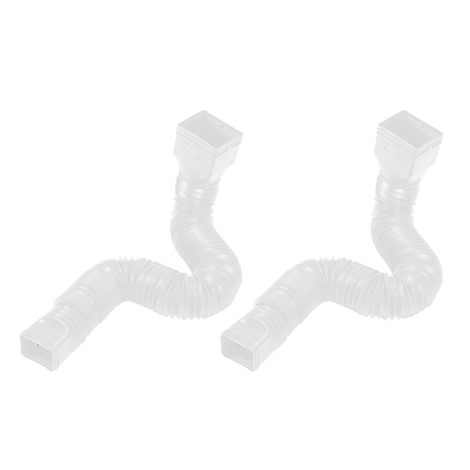 Gutter Downspout Extender, 2 Soft Hoses Downspout Extension Adapter For