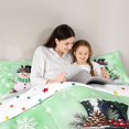 thumbnail image 4 of Manfei Snow Queen Comforter Set Holiday Comforter Sets Queen, Purple Gold 3pcs 1 Comforter and 2 Pillowcases, Polka Dots, 4 of 6