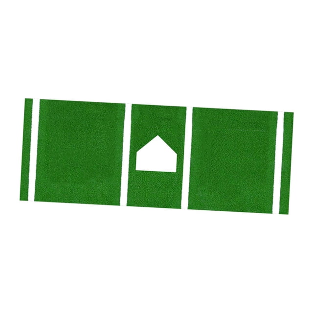Colaxi Softball Pitching Mat Softball Pitching Mound Equipment Softball Training Tool for Softball and Baseball Pitcher Home Garage Green 116x300cm