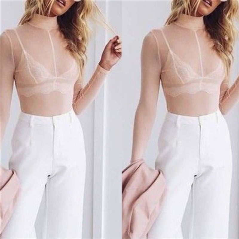 see through long sleeve blouse