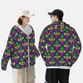 thumbnail image 6 of Balery Mardi Gras Carnival3 Men's Women's UPF 50+ Sun Protection Lightweight Hoodie Performance Long Sleeve Shirt for Fishing Running-XX-Large, 6 of 9