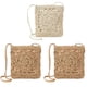 thumbnail image 1 of Bolso bandolera de paja, bolso tejido para mujer, cartera de mimbre de playa de verano, 1 of 5