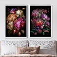 thumbnail image 2 of IDEA4WALL Framed Canvas Print Wall Art Set Moody Flower Floral Botanical Prints Minimalist Art Modern Wall Decor Dark Academia Artwork for Living Room, Bedroom, Office - White 16"x24"x3, 2 of 5