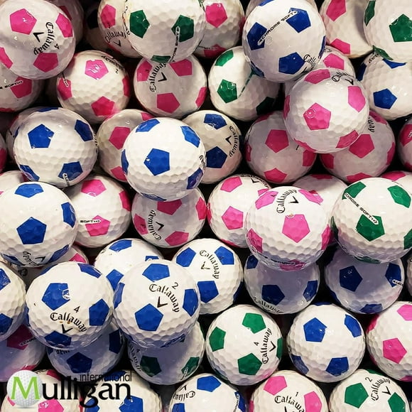 Mulligan - 48 Callaway Chrome Soft Truvis 4A Recycled Used Golf Balls, Color