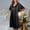 Black, variant on Solid Color Female Ice Silk Nightdress Summer Short Sleeve Women's Gown Silk Robe Short Bathrobe Women's Towel Material Thin Womens Robe Long Robe under 20 Womens Robe 3x-4x Silk plus Size Robes for