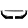 thumbnail image 3 of For 2021 to 2022 Elantra 3Pcs Glossy Black Finish STP-Style Car Front Bumper Lip Guard Body Kit, 3 of 4