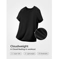 thumbnail image 3 of CRZ YOGA Girls Cloudweight Short Sleeve Athletic T Shirts Active Sports Casual Tees Side Slit Kids Teen, 3 of 7