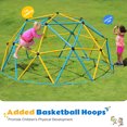 thumbnail image 6 of Zupapa 10FT Climbing Dome with Hammock for Kids 3 to10 Outdoor Play, Supports up to 1000lbs Jungle Gym, 6 of 9