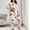 White, variant on FDGIU Women's Plus Size Pajama Set - 2 Piece Soft Heart Printed Loose Fit Long Sleeve Long Pants Loungewear for Valentine's Day