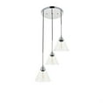thumbnail image 3 of Living District LD4017D18C Histoire 3 Light Chrome Ceiling Pendant, 3 of 4