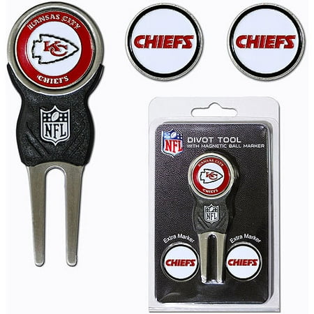 UPC 637556314451 product image for Team Golf NFL Kansas City Chiefs Divot Tool Pack With 3 Golf Ball Markers | upcitemdb.com