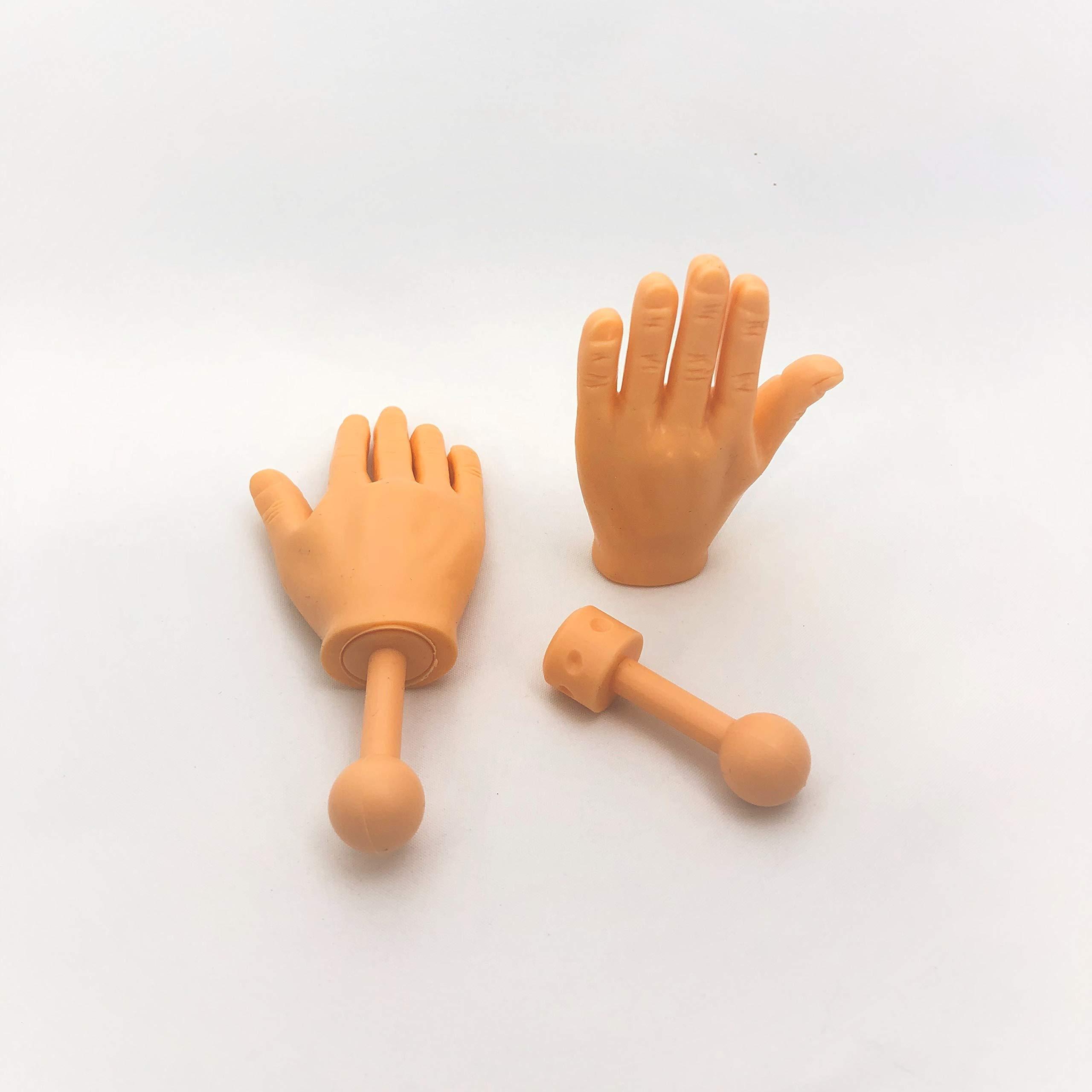  Daily Portable Tiny Finger Hands 2 Pack - Little Finger  Puppets, Mini Rubber Flat Hand, Miniature Small Hand Puppet Prank from  Tiktok - 1 Left and Right Finger Hands : Toys & Games