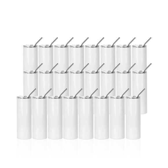 Vaso Tumbler PYD Life de acero inoxidable para sublimación de 20 oz, paquete de 24